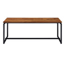 Jurgen 3Pc Coffee & End Table Set , Oak & Black Finish Acme