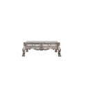 Dresden Rectangular Coffee Table , Vintage Bone White Finish Acme