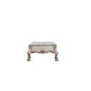 Dresden Rectangular Coffee Table , Vintage Bone White Finish Acme