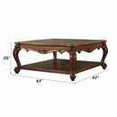 Picardy Square Coffee Table , Honey Oak Finish Acme