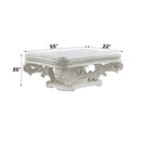 Vanaheim Rectangular Coffee Table , Antique White Finish Acme