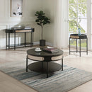 Colson Round Coffee Table, Black Finish Acme