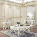 Adara Square Coffee Table, Antique White Finish Acme