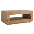 Harlan Rectangular Occasional Table , Brown Finish Acme
