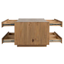 Harlan Rectangular Occasional Table , Brown Finish Acme