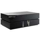 Drisana Rectangular Coffe & End Table , Black Mirrored Finish Acme