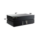 Drisana Rectangular Coffe & End Table , Black Mirrored Finish Acme