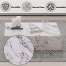 Fritzy Square Coffee Table, Engineered Stone Finish Acme