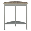 Justino Console Table, Natural Oak & Gray Finish Acme