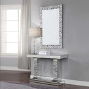 Kachina Console Table, Mirrored & Faux Gems Acme