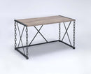 Jodie Console Table, Rustic Oak & Antique Black Finish Acme