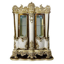 Desiderius Curio, Antique Gold & Hand-Painted Brown Finish Acme