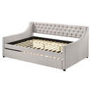 Lianna Daybed w/Trundle (Full), Fog Fabric Acme