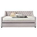 Lianna Daybed w/Trundle (Full), Fog Fabric Acme