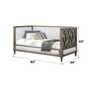 Artesia Daybed (Twin), Tan Fabric & Salvaged Natural Finish Acme