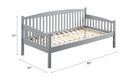 Caryn Daybed (Twin), Gray Finish Acme