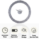 Kachina Wall Clock, Mirrored & Faux Gems Acme