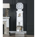 Noralie Grandfather Clock, Mirrored & Faux Diamonds Acme