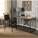 Jodie Writing Desk, Rustic Oak & Antique Black Finish Acme