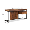 Sara Writing Desk, Walnut & Sandy Black Finish Acme