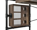 Endang Writing Desk, Weathered Oak & Black Finish Acme
