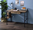 Endang Writing Desk, Weathered Oak & Black Finish Acme