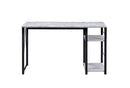 Vadna Writing Desk, Antique White & Black Finish Acme