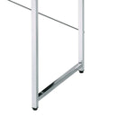 Tennos Writing Desk, White & Chrome Finish Acme