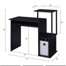Lyphre Computer Desk, Black Finish Acme