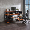 Megara Music Desk, Cherry & Black Finish Acme