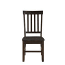 Maisha Side Chair 2Pc, Rustic Walnut Finish Acme
