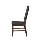 Maisha Side Chair 2Pc, Rustic Walnut Finish Acme