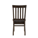Maisha Side Chair 2Pc, Rustic Walnut Finish Acme