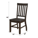Maisha Side Chair 2Pc, Rustic Walnut Finish Acme