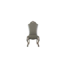 Dresden Side Chair 2Pc, Faux Leather &Vintage Bone White Finish Acme