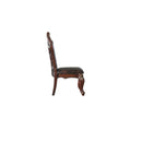Picardy Side Chair 2Pc, Faux Leather & Honey Oak Finish Acme