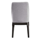 Madan Side Chair 2Pc, Light Gray Linen & Gray Oak Finish Acme
