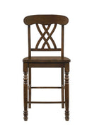 Dylan Counter Height Chair 2Pc, Walnut Finish Acme