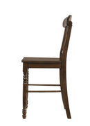 Dylan Counter Height Chair 2Pc, Walnut Finish Acme