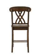 Dylan Counter Height Chair 2Pc, Walnut Finish Acme