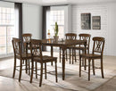 Dylan Counter Height Chair 2Pc, Walnut Finish Acme