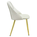 Gaines Side Chair 2Pc, White Faux Leather Acme