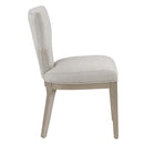 Kasa Side Chair 2Pc, Linen & Champagne Finish Acme