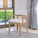 Kasem Side Chair 2Pc, Gorge Fabric & Oak Finish Acme