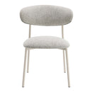 Kalam Side Chair 2Pc, Gray Fabric & Beige Finish Acme