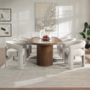 Gamarya Side Chair 2Pc, White Chenille Acme