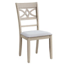 Ferris Side Chair 2Pc, Antique Gray Finish Acme