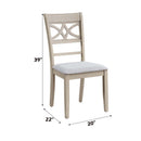 Ferris Side Chair 2Pc, Antique Gray Finish Acme