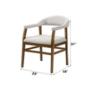 Darcy Side Chair 2Pc, Dark Walnut Finish Acme
