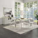 Ingram Side Chair 2Pc, Light Gray Finish Acme